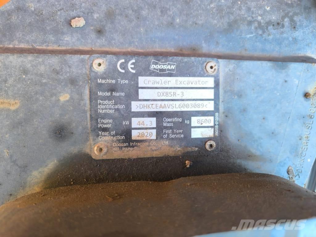 Doosan DX 85 R-3 Escavatori medi 7t - 12t