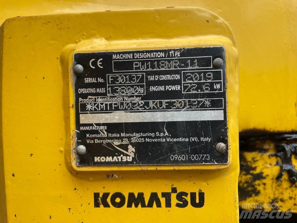 Komatsu PW 118 Escavatori gommati