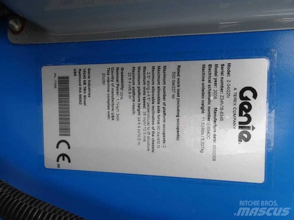 Genie Z34/22N Piattaforme a braccio articolato