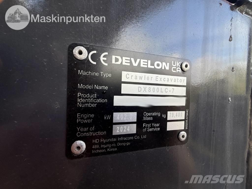 Develon 800 LC Escavatori cingolati