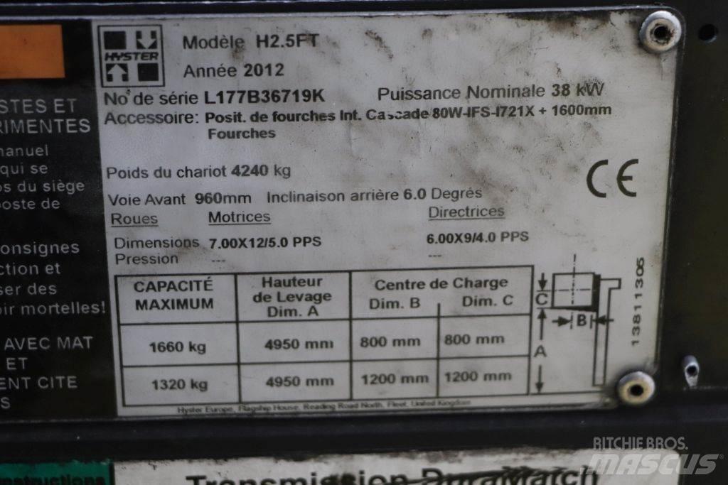 Hyster H2.5FT Carrelli elevatori GPL