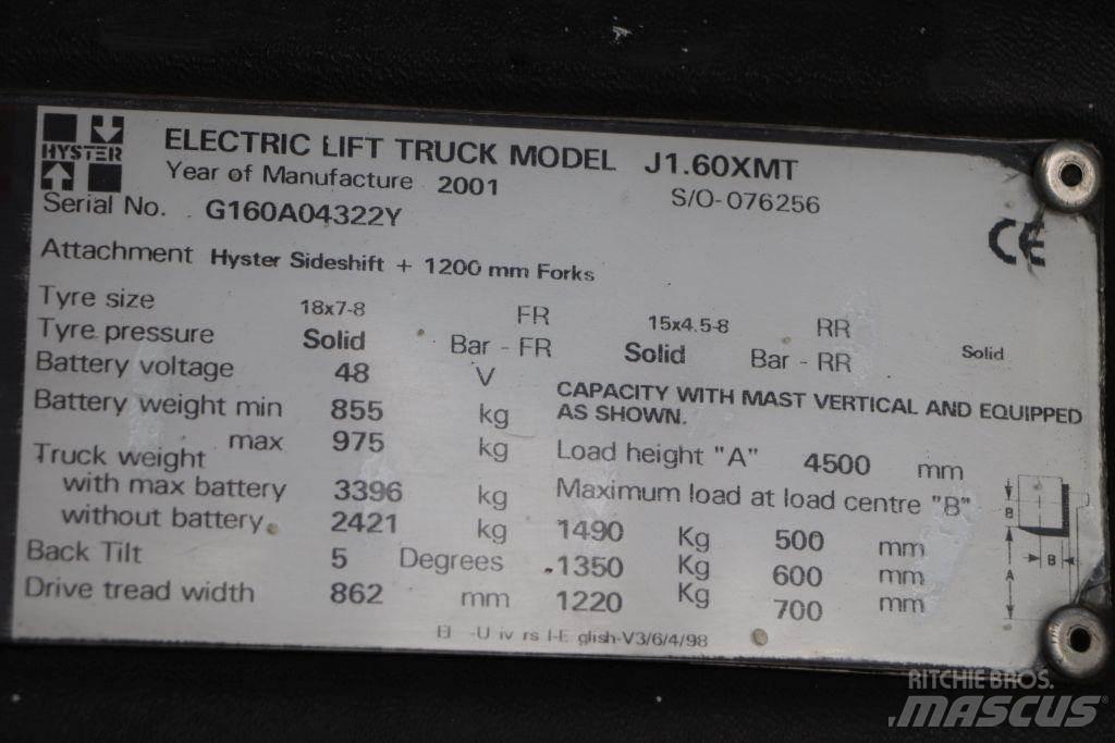 Hyster J1.60XMT Carrelli elevatori elettrici