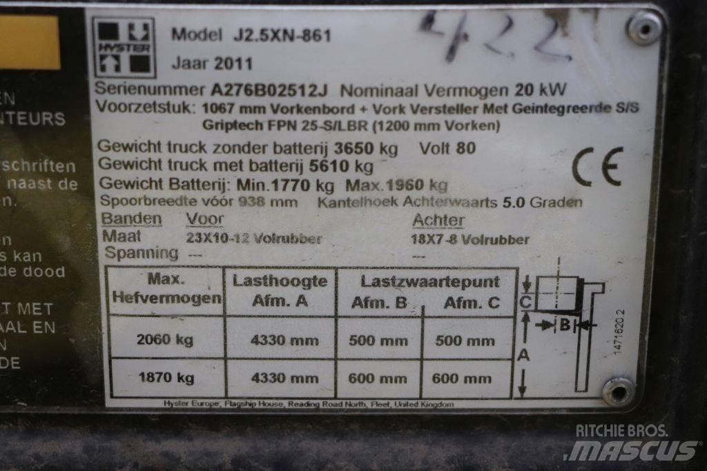 Hyster J2.5XN Carrelli elevatori elettrici