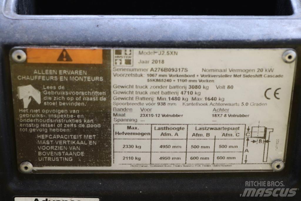 Hyster J2.5XN Carrelli elevatori elettrici