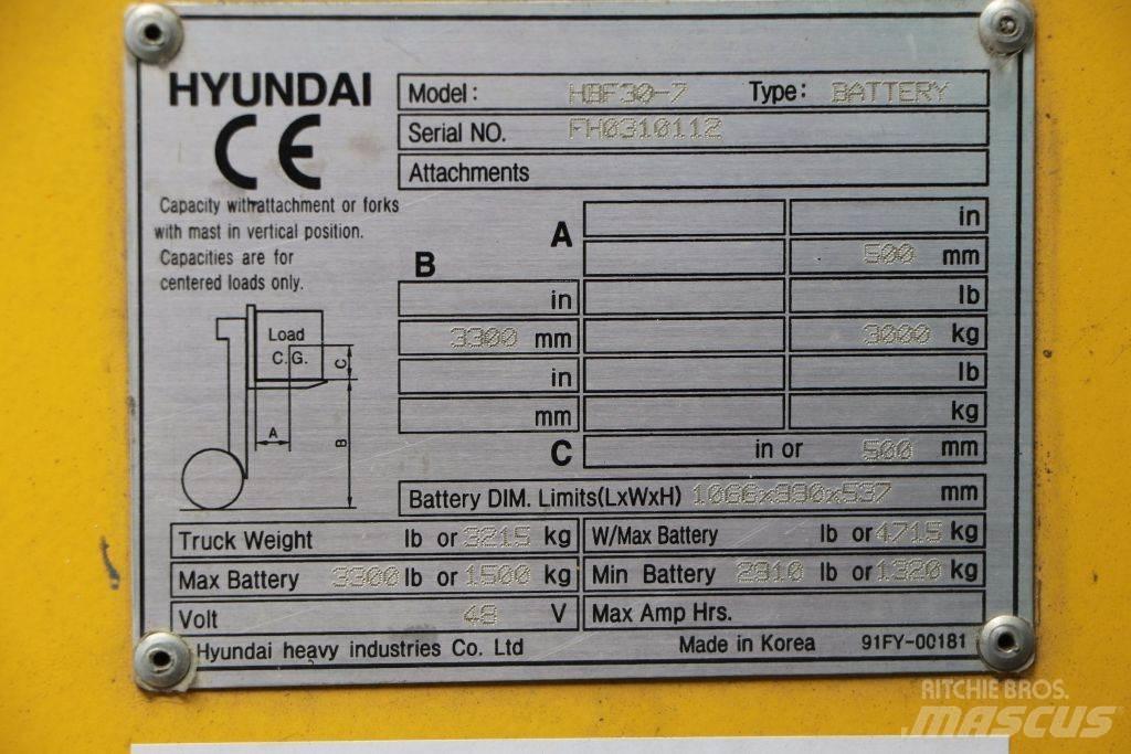 Hyundai HBF30-7 Carrelli elevatori elettrici