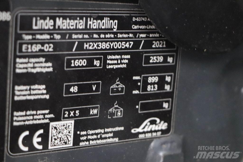 Linde E16P-02 Carrelli elevatori elettrici