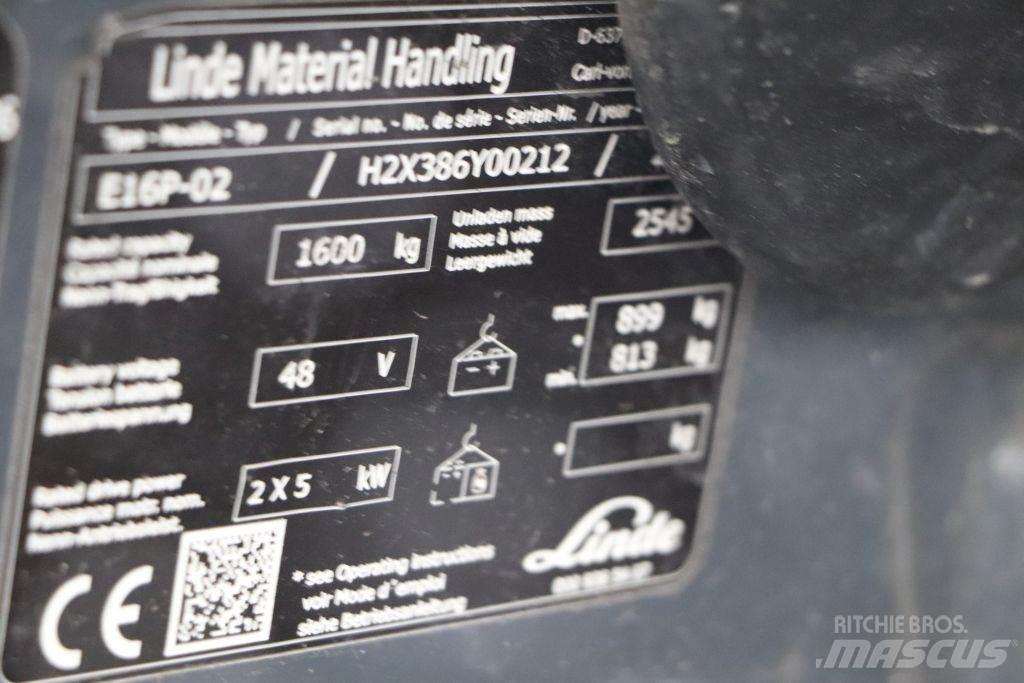 Linde E16P-02 Carrelli elevatori elettrici