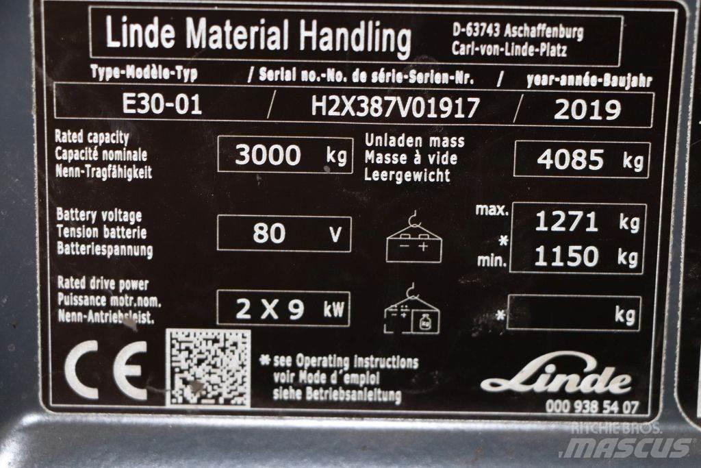 Linde E30-01 Carrelli elevatori elettrici