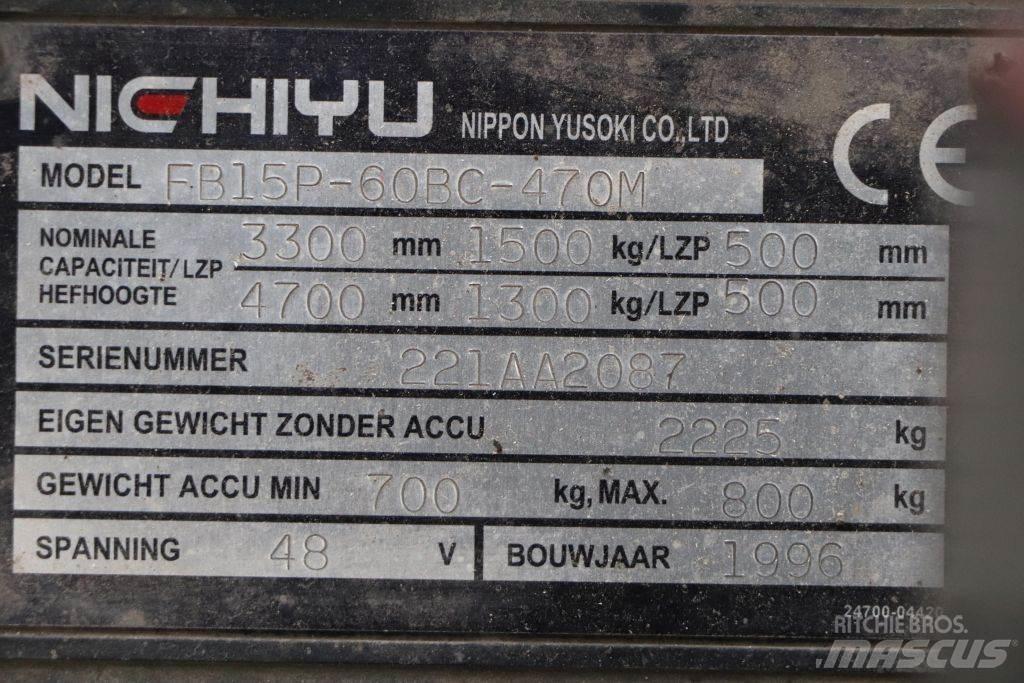 Nichiyu FB15P-60BC Carrelli elevatori elettrici