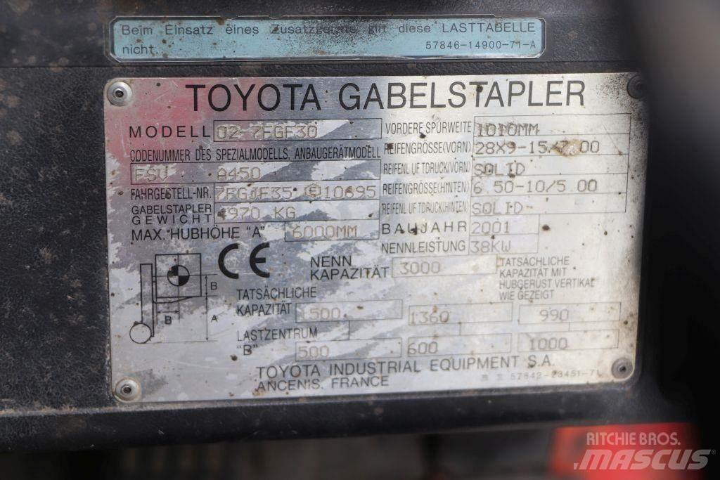 Toyota 02-7FGF30 Carrelli elevatori GPL