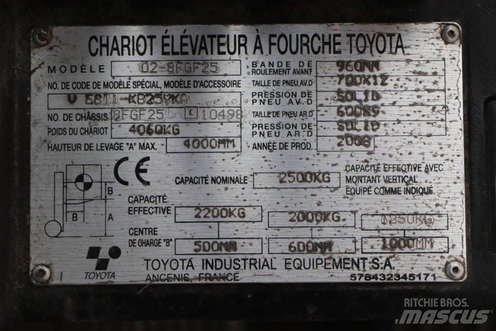 Toyota 02-8FGF25 Carrelli elevatori GPL