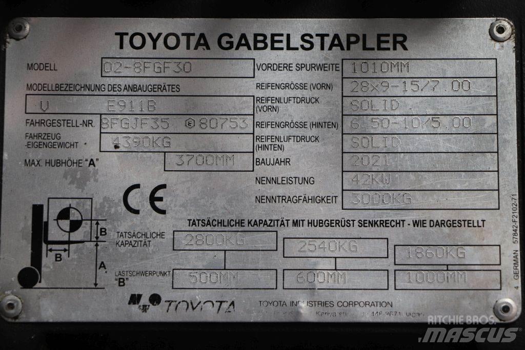 Toyota 02-8FGF30 Carrelli elevatori GPL