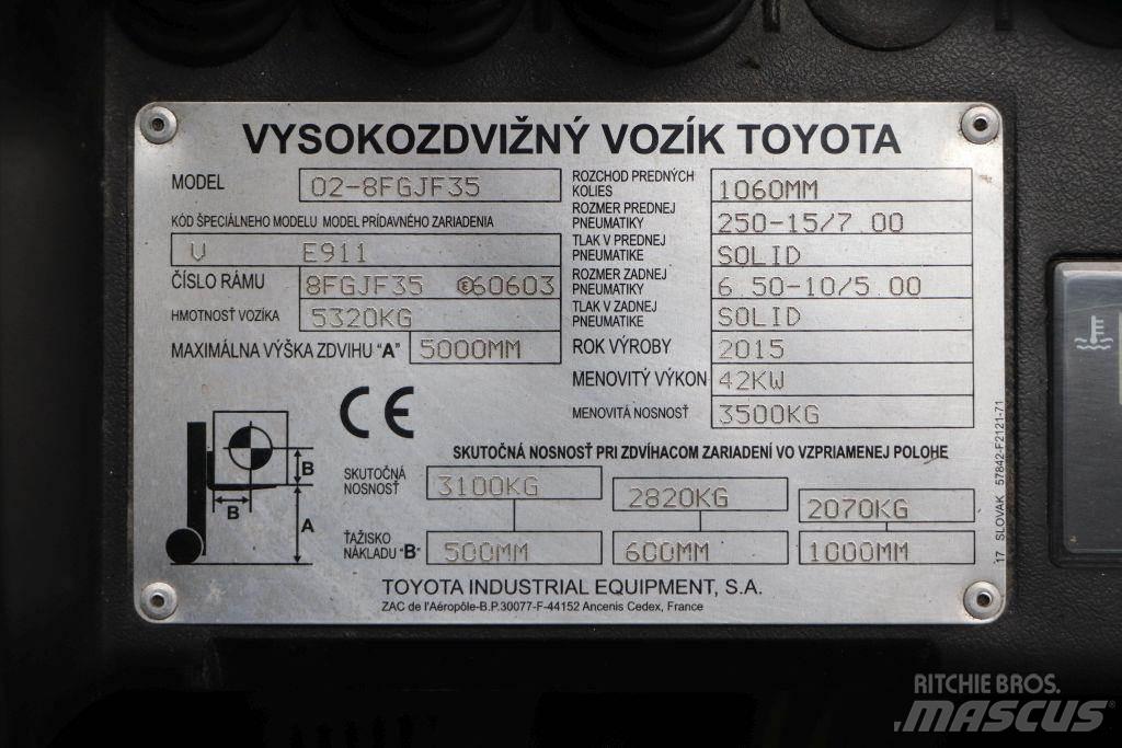 Toyota 02-8FGJF35 Carrelli elevatori GPL