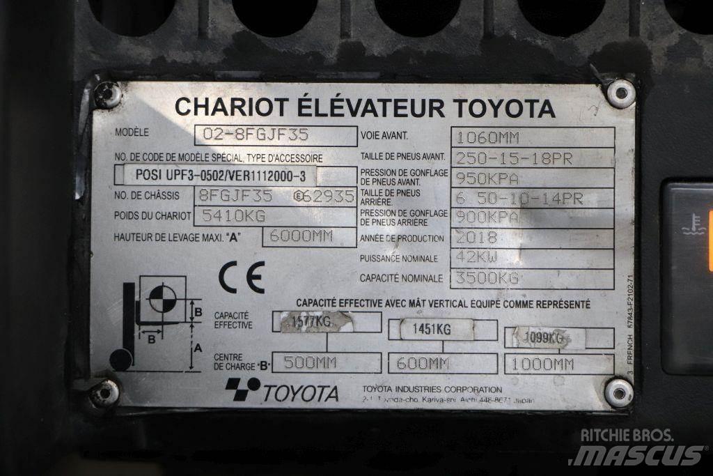 Toyota 02-8FGJF35 Carrelli elevatori GPL