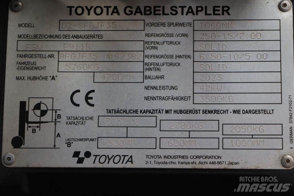 Toyota 02-8FGJF35 Carrelli elevatori GPL