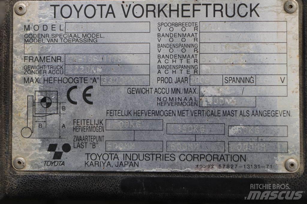 Toyota 7FB15 Carrelli elevatori elettrici