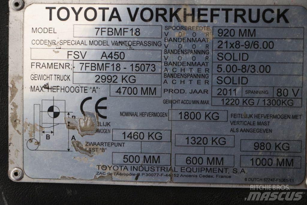 Toyota 7FBMF18 Carrelli elevatori elettrici
