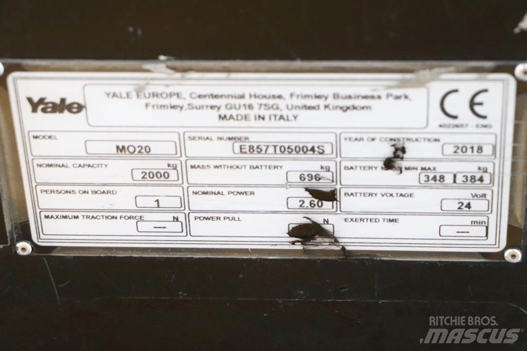 Yale MO20 Commissionatore basso livello