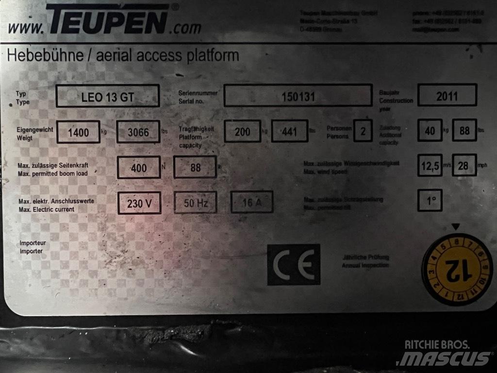 Teupen LEO 13 GT Altre piattaforme monobraccio
