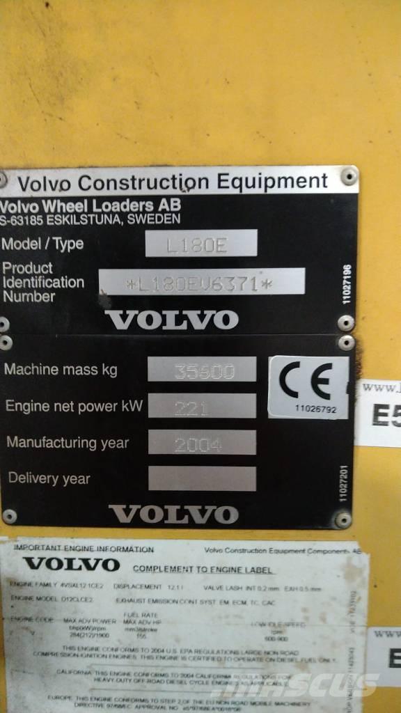 Volvo L 180 E HL Pale gommate