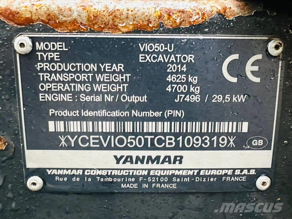 Yanmar Vio 50 U Miniescavatori