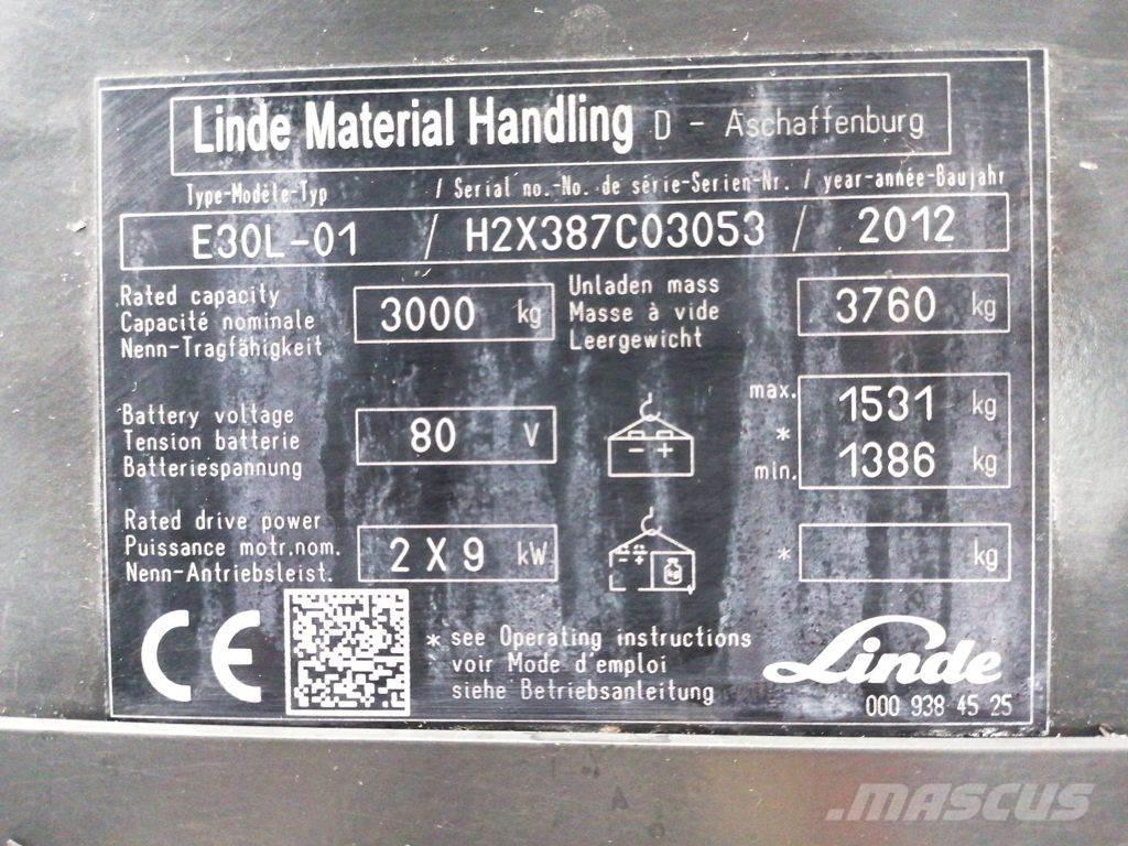 Linde E30L-01 Carrelli elevatori elettrici