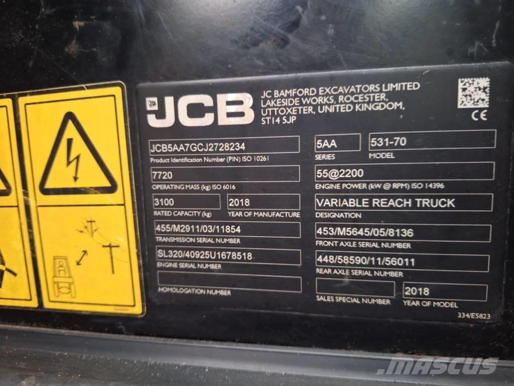 JCB 531-70 Sollevatori telescopici