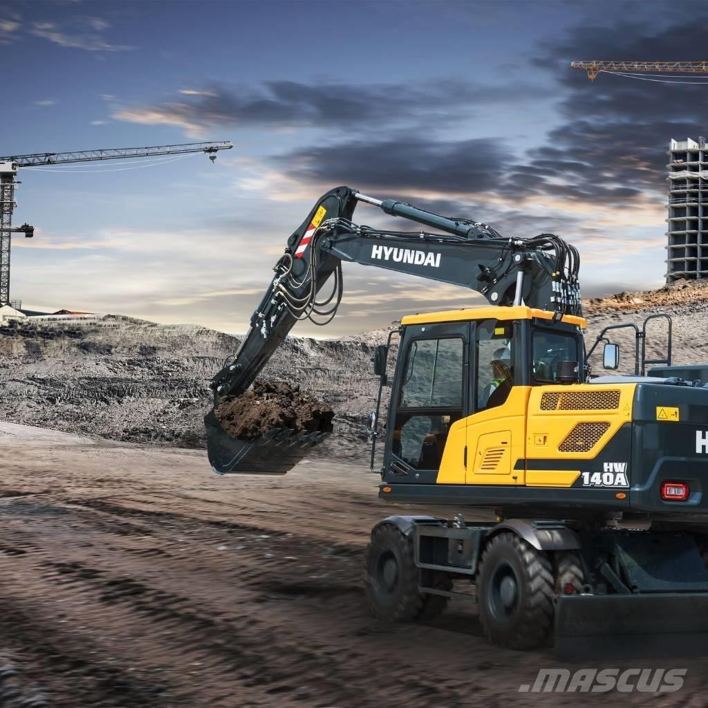 Hyundai HW140A Escavatori gommati