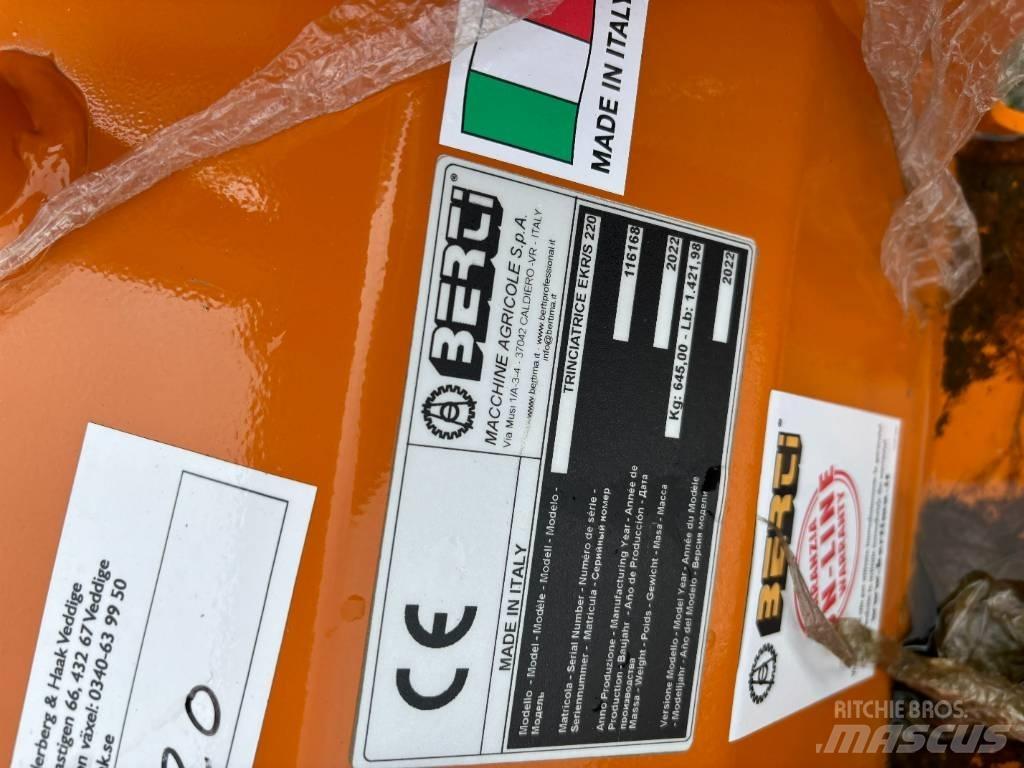 Berti EKR-S 220 Falciatrici/cimatrici per pascoli