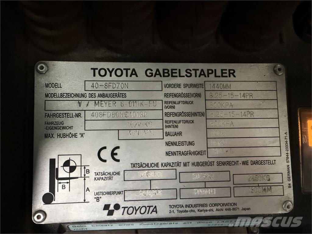 Toyota 40-8FD70N Carrelli elevatori diesel