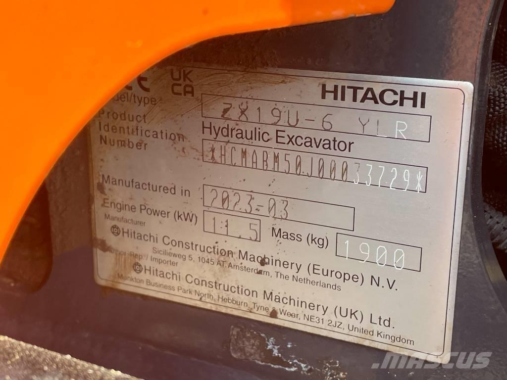 Hitachi ZX 19 U-6 Miniescavatori