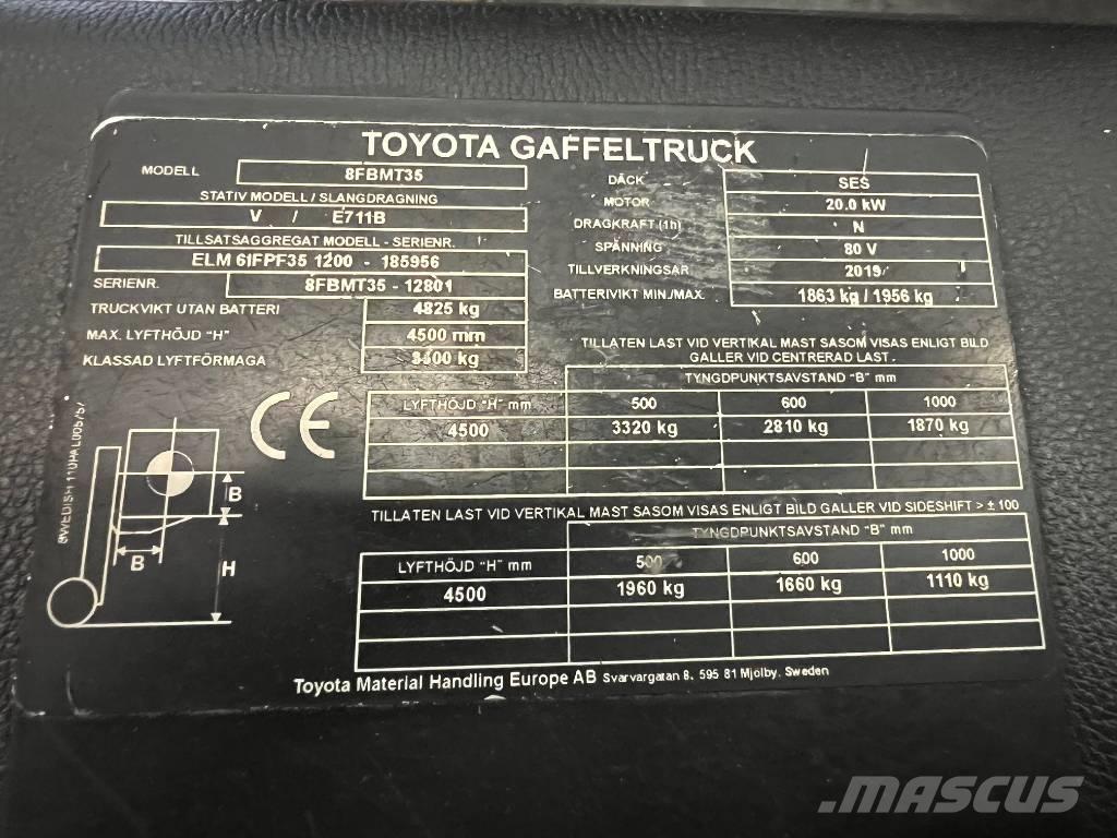 Toyota 8 FBMT 35 Carrelli elevatori elettrici