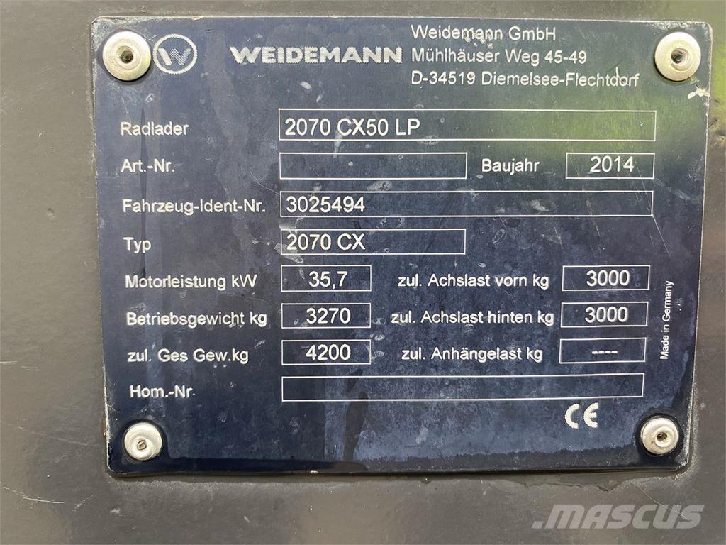 Weidemann 2070 Pale multiuso