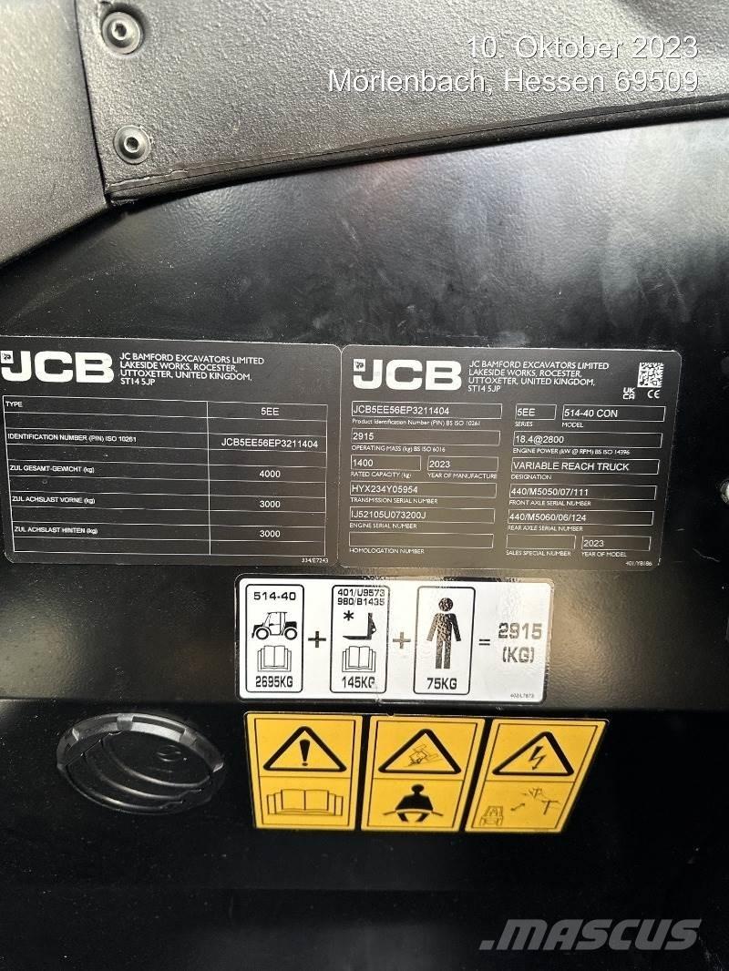 JCB 514-40 CON Sollevatori telescopici
