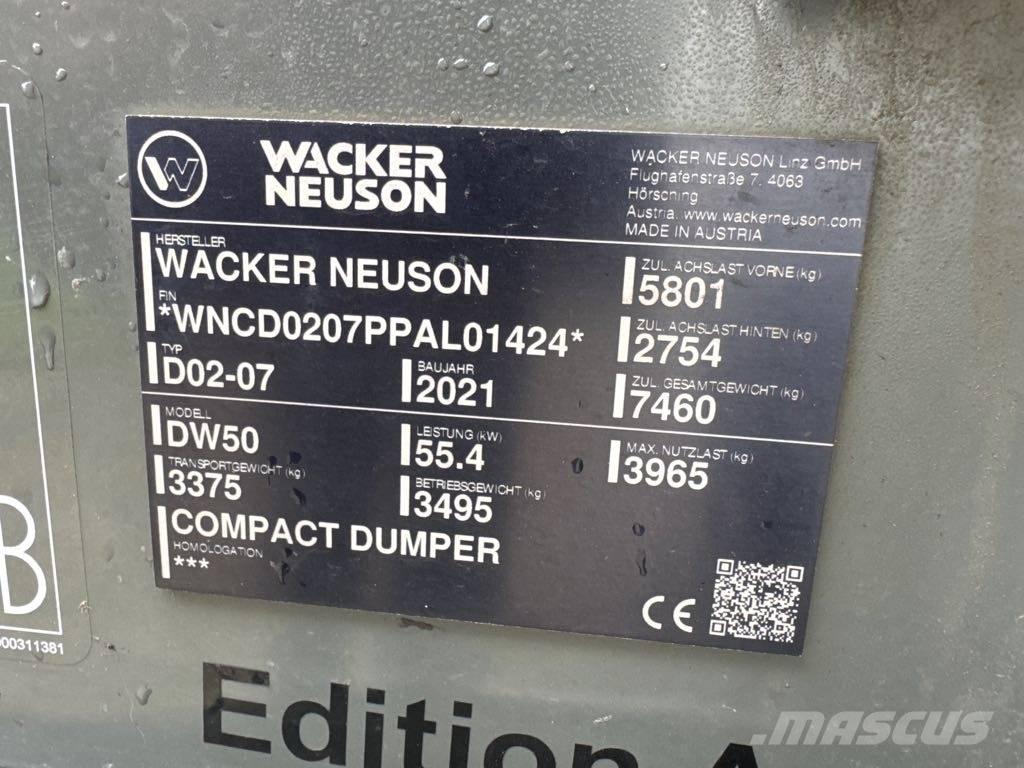 Wacker Neuson DW50 Mini dumper