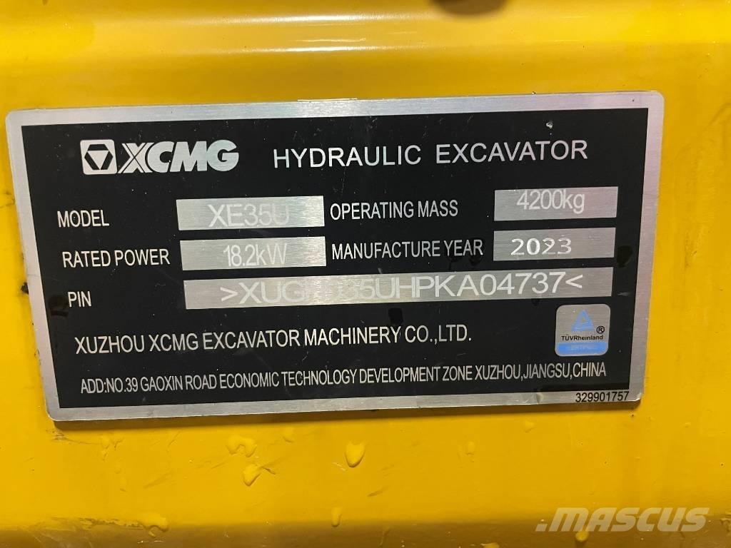 XCMG XE 35 U Miniescavatori