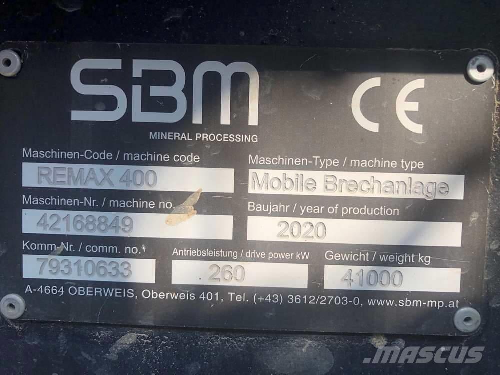 SBM Remax 400 Frantoi mobili