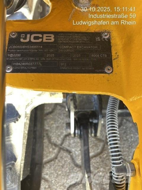 JCB 8008CTS Miniescavatori