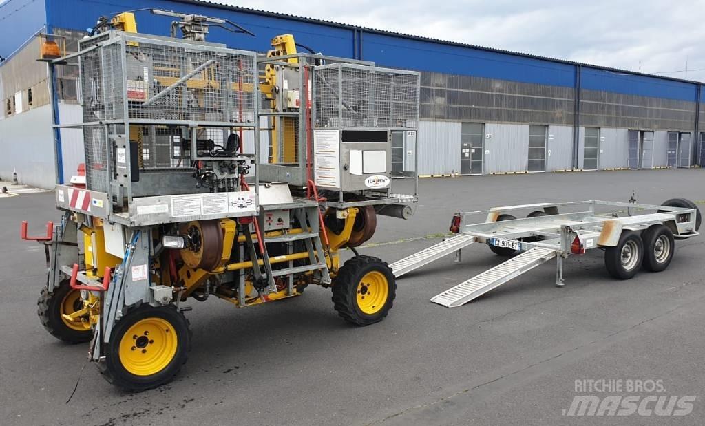  Axe Road Rail Lifter Manutenzione ferroviaria