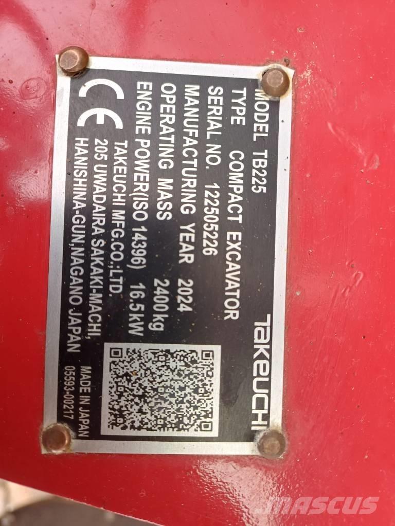 Takeuchi TB 225 Miniescavatori