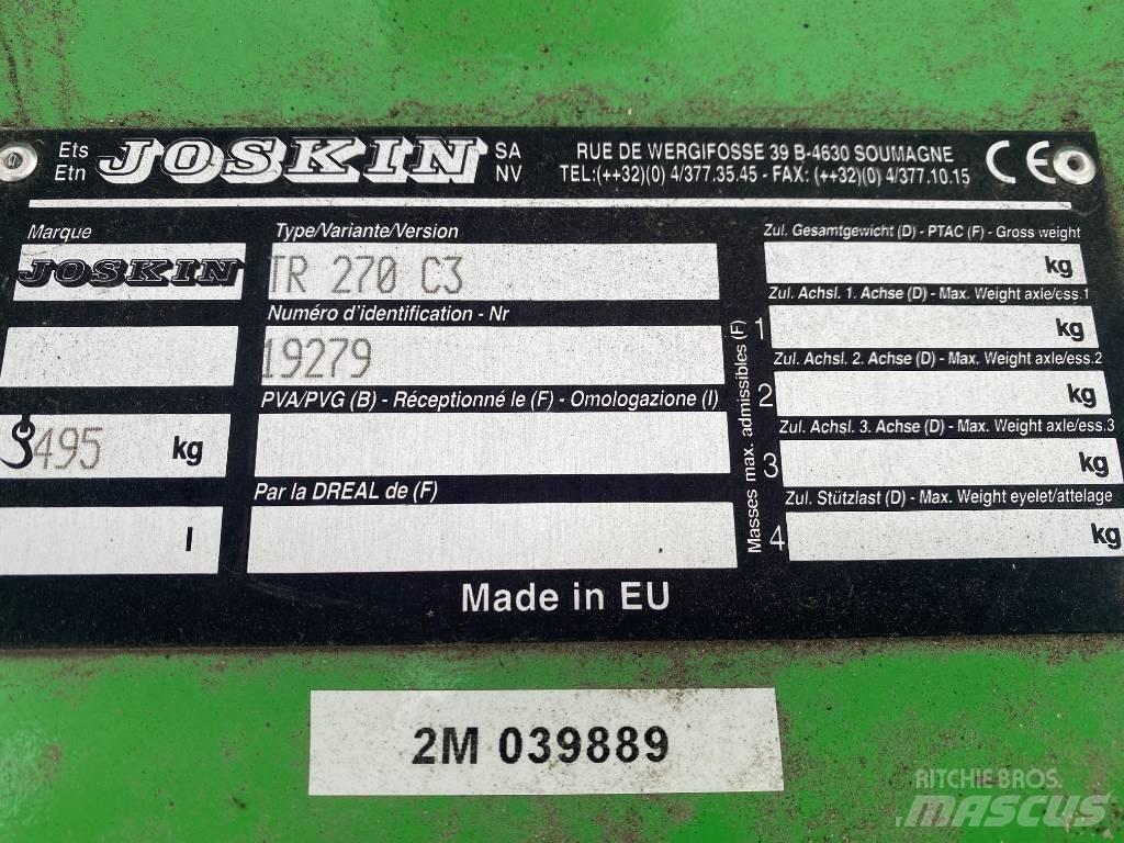 Joskin TR 270 C3 Falciatrici/cimatrici per pascoli