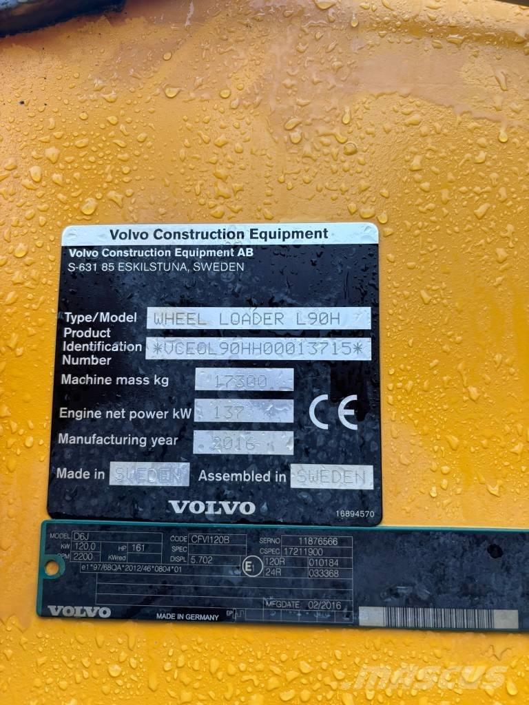 Volvo L 90 H Pale gommate