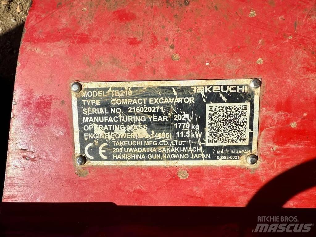 Takeuchi TB 216 Miniescavatori