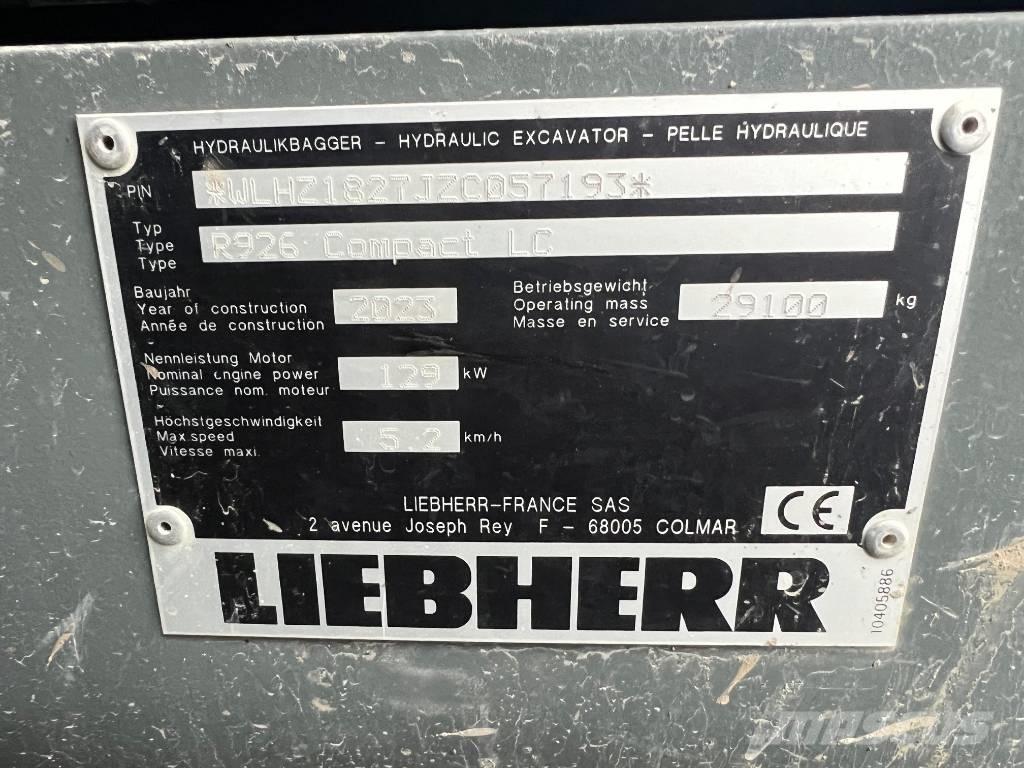 Liebherr R926 Comp Escavatori cingolati