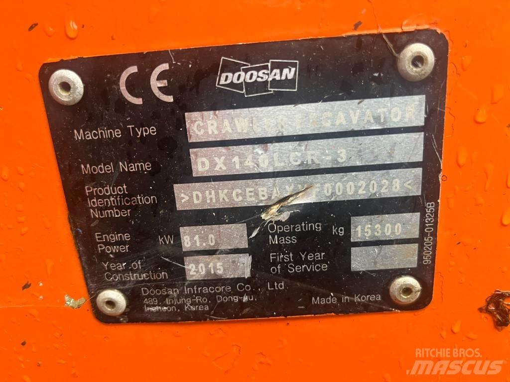  2015 DX140LCR-3 Escavatori cingolati