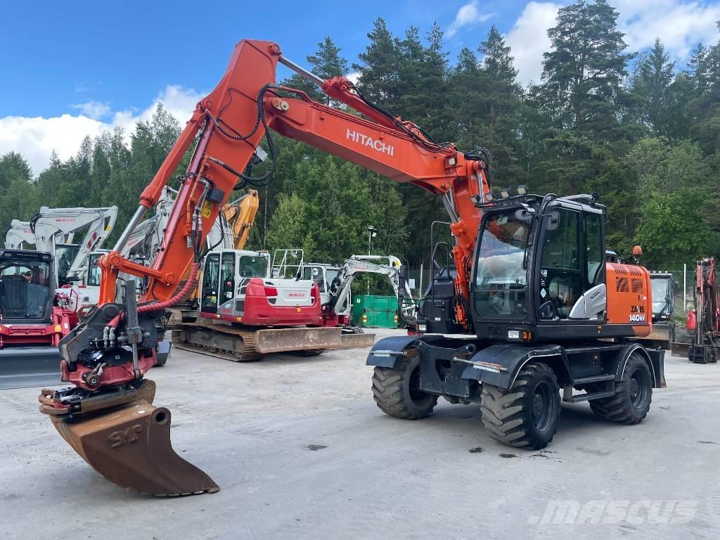 Hitachi 140W Escavatori gommati