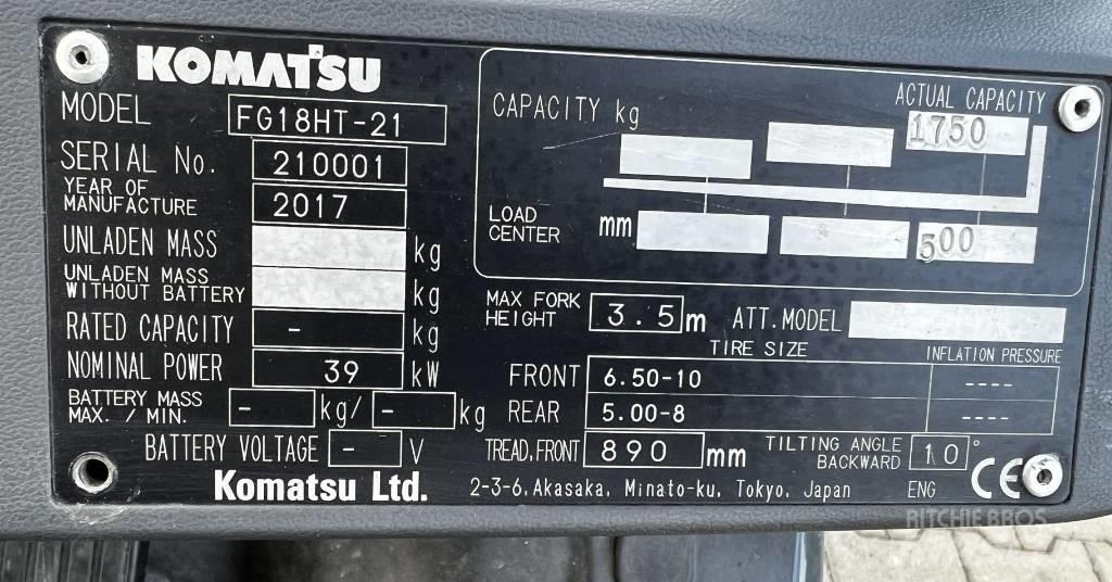 Komatsu FG15HT-21 Carrelli elevatori GPL