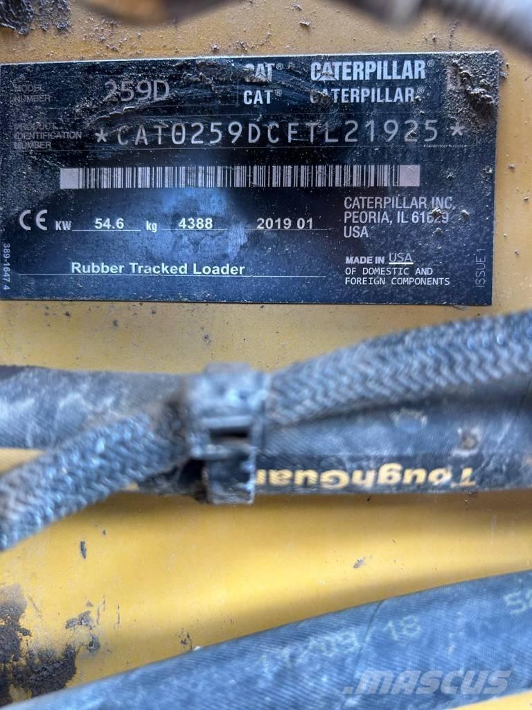 CAT 259 D Mini Pale Gommate