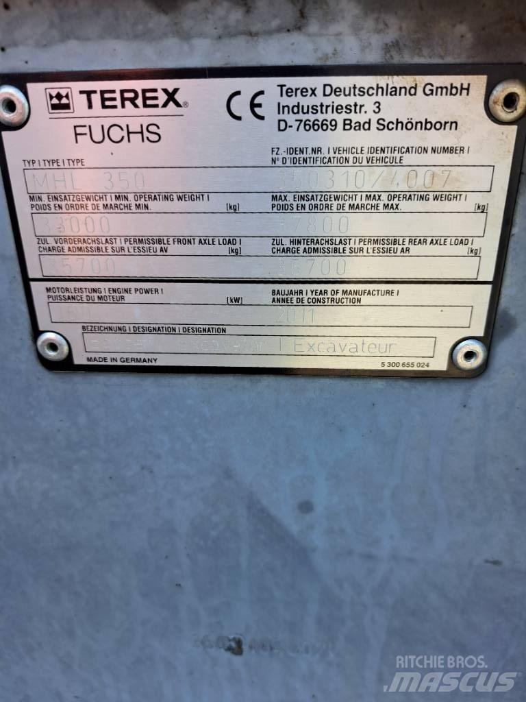 Fuchs MHL350E + Polyp Movimentazione rifiuti
