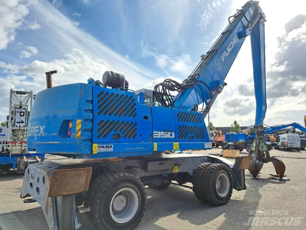 Fuchs MHL350E + Polyp Movimentazione rifiuti